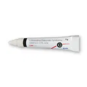 Lotel Eye Ointment 5 gm Tube showing the Front face.