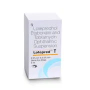 Lotepred T 5 ml Box/Carton showing the Front face.