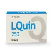 Lquin 250 Mg Tablet Box/Carton showing the Front face.