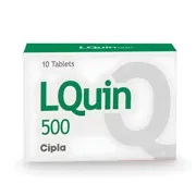 Lquin 500 Mg Tablet Box/Carton showing the Front face.