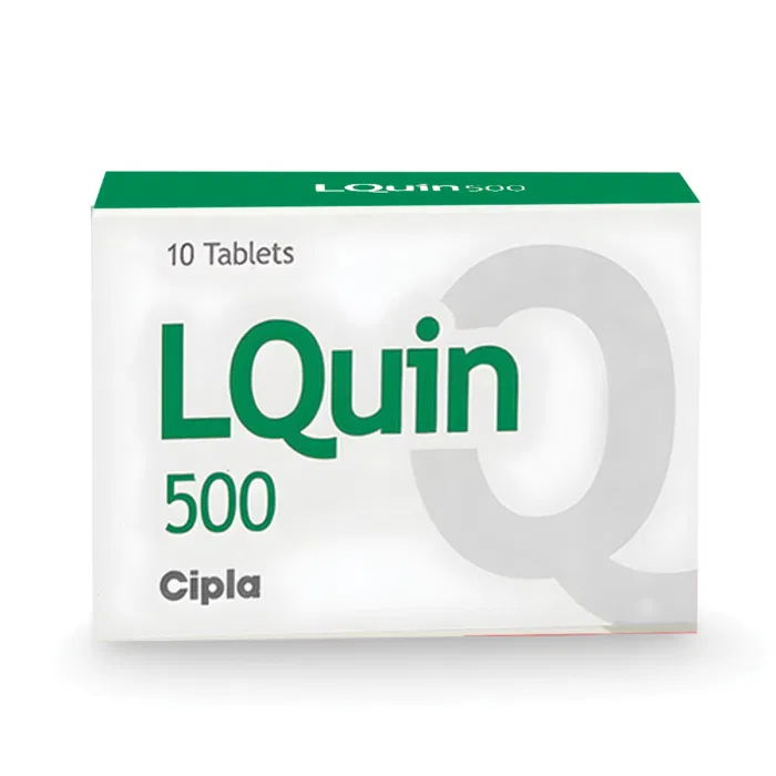 Lquin 500 Mg Tablet Box/Carton showing the Front face.