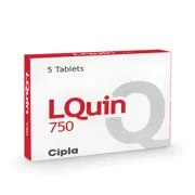 Lquin 750 Mg Tablet Box/Carton showing the Front face.
