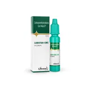 Lubistar CMC 10 ml Box/Carton + Eye Drops Bottle showing the Front face.