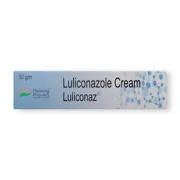 Luliconaz 30 Gm Cream Tube showing the Front face.