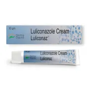 Luliconaz 30 Gm Cream Box/Carton + Tube showing the Front face.