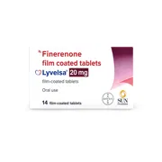Lyvelsa 20mg Tablet Box/Carton showing the Front face