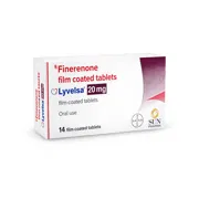Lyvelsa 20mg Tablet Box/Carton showing the Left face