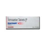 Macsart 40 Tablet Box/Carton showing the Front face.