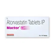 Mactor 10 Tablet Box/Carton showing the Front face.