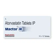 Mactor 40 Tablet Box/Carton showing the Front face.