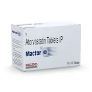 Mactor 40 Tablet Box/Carton showing the Front face.