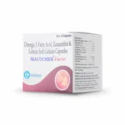 Macuchek Forte Capsule Box/Carton showing the Front face.