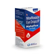 Mahaflox 5 ml Box/Carton showing the Front face.