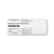 Malegra 200 Mg Strip Front View