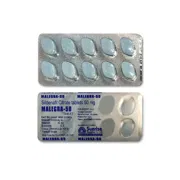 Malegra 50 Mg Blister Pack showing the Front and Back face.