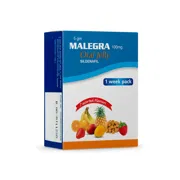 Malegra Oral Jelly Box/Carton showing the Front face.