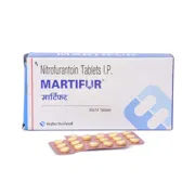 Martifur 100 Mg Box/Carton + Blister Pack showing the Front face.