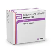 Mazetol 200 Tablet Box/Carton showing the Front face.