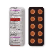 Mazetol 200 Tablet Blister Pack showing the Front and Back face.