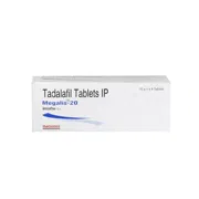 Megalis 20 Mg Box/Carton showing the Front face.