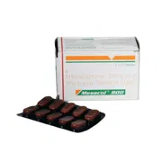 Mesacol 800 Mg Box/Carton + Blister Pack showing the Front face.