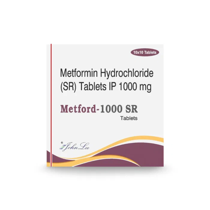 Metford 1000 mg SR Tablet pack