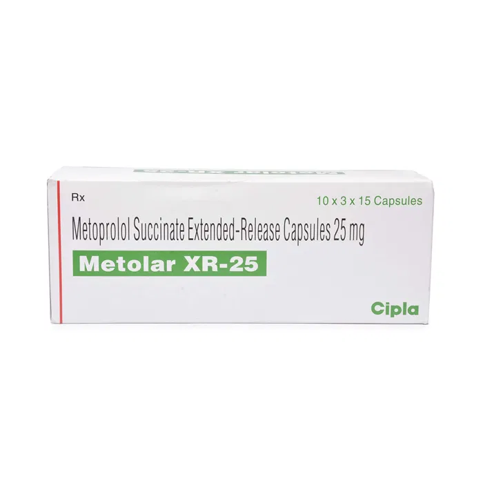 Metolar XR 25 mg Capsule pack