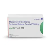 Metsmall 500 Tablet SR Box/Carton showing the Front face.