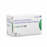 Metsmall 500 Tablet SR Box/Carton showing the Front face.