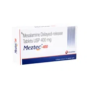 Meztec 400 Tablet DR Box/Carton showing the Front face.
