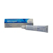 Micogel 2% Tube Box/Carton + Tube showing the Front face.