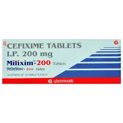 Milixim 200 Tablet Box/Carton showing the Front face.