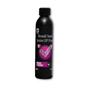 Minichek 5% Solution 60 ml Bottle showing the Front face.
