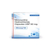 Minorg 50 Mg Capsule Box/Carton Front view