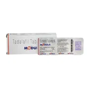 Modula 5 Mg Box/Carton + Blister Pack showing the Front/Back face.