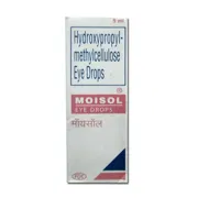 Moisol 5 ml Box/Carton showing the Front face.