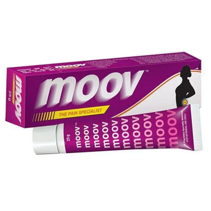Moov Gel with Capsaicin 30 gm Box/Carton + Tube showing the Front face.