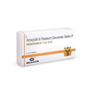 Moxiforce-CV 375 Tablet Box/Carton showing the Left face