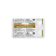 Moxiforce-CV 375 Tablet Blister Pack showing the Back face