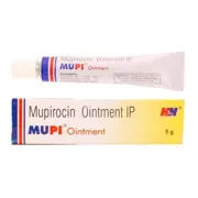 Mupi Ointment Tube + Box/Carton showing the Front/Back face.