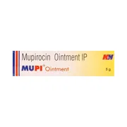Mupi Ointment Tube showing the Front face.