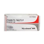 Mycobutol 800 Mg Box/Carton showing the Front face.