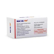 NAC SR 100 Tablet Box/Carton showing the Front face.
