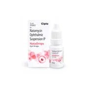 Natadrops Box + Eye Drops Bottle Showing the Front face