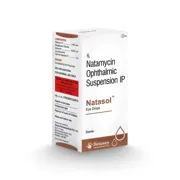Natasol Eye Drop Box/Carton showing the Front face.