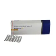 Nebicard 2.5 Mg Box/Carton + Blister Pack showing the Front face.