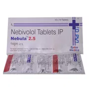 Nebula 2.5 Tablet Box/Carton + Blister Pack showing the Front and Back face.