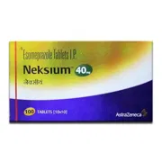 Neksium 40 Mg Tablet Box/Carton showing the Front face.