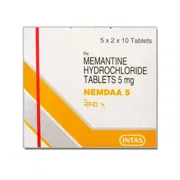 Nemdaa 5 Mg Tablet Box/Carton showing the Front face.