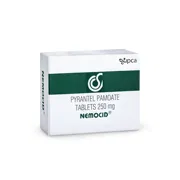 Nemocid Tablet Box/Carton showing the Front face.